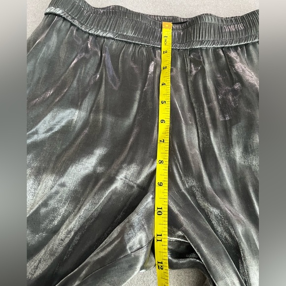 [XS]Zara Metallic Gray Wide leg Trousers - Picture 4 of 8